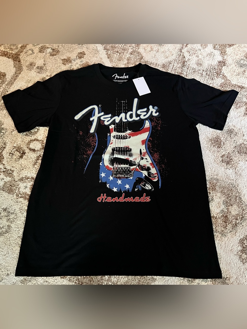 Fender Electric Guitar American Flag T-Shirt